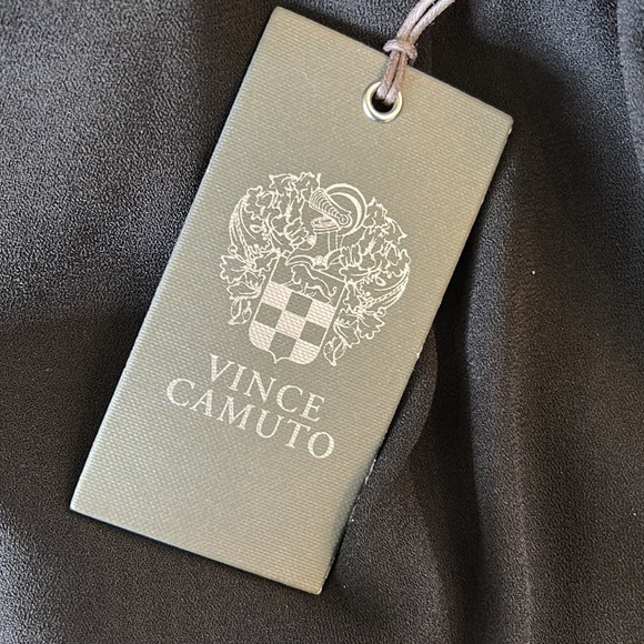 NWT Vince Camuto Black Crepe Zip front Wide Cropped Leg Jumpsuit - 6 - Picture 12 of 13